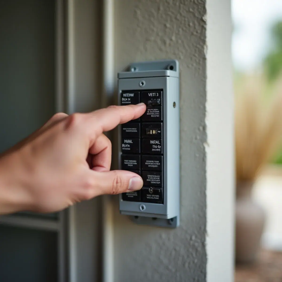 Tripped AC breaker in a Florida home electrical panel